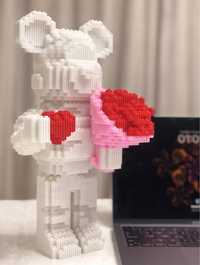 Лего-цветы, Лего-мишка, Декоративные подарки на праздник