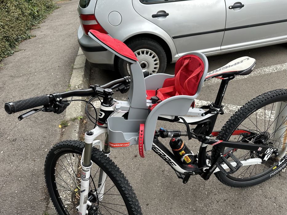 Scaun bicicleta copiii cu prindere pe cadru