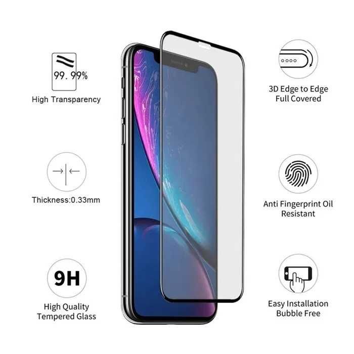 9D Протектор iPhone X Xs 11 12 Pro Max Xr 8 7 6 6s Plus Se 5д айфон