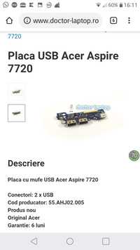 Placa USB Acer Aspire 7720