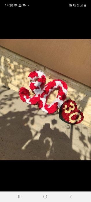 Inima cu varsta din flori de sapun