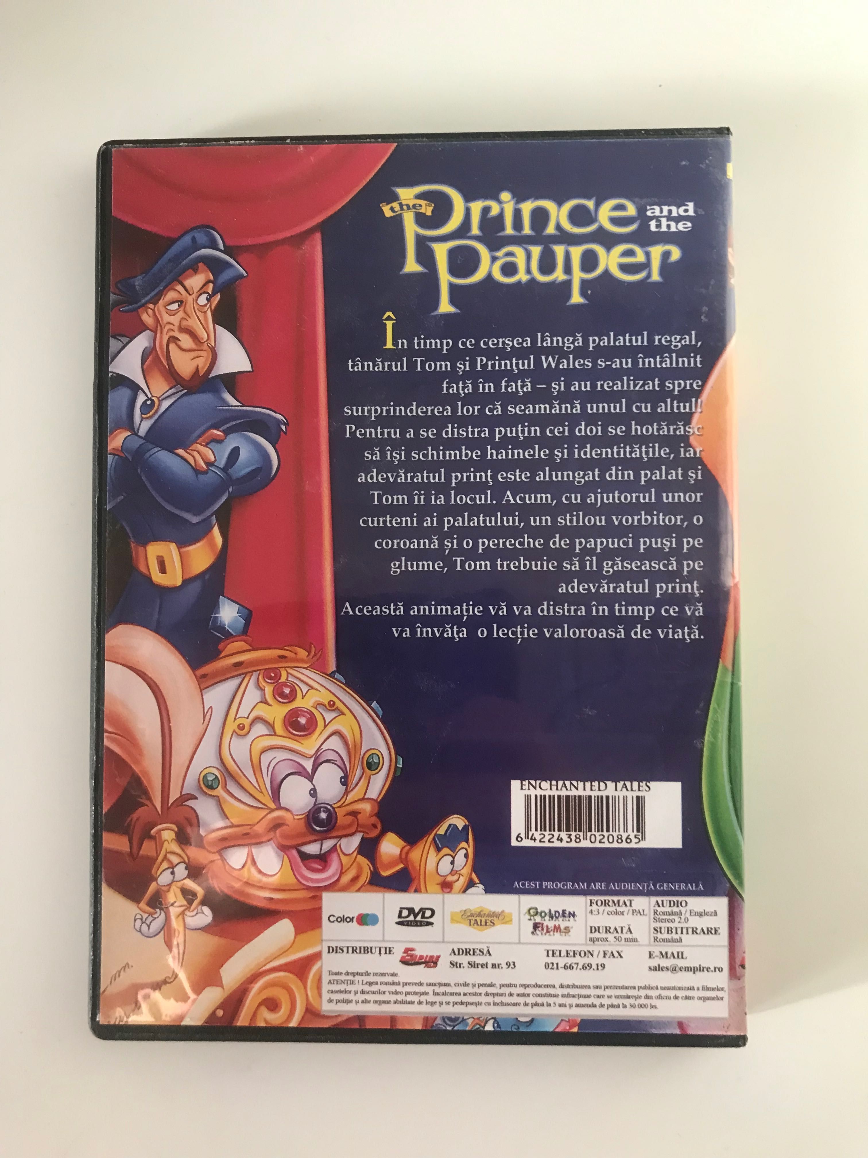 DVD film pentru copii Prinț și cerșetor