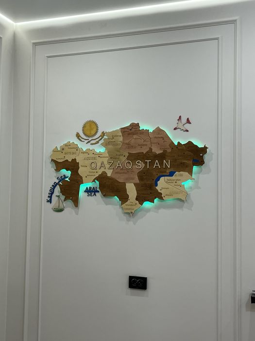 Декор карта Казахстана