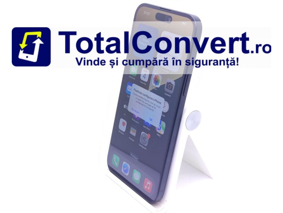 Apple iPhone 15 Plus 128GB Black 6GB, Garantie 24 luni | #D87348