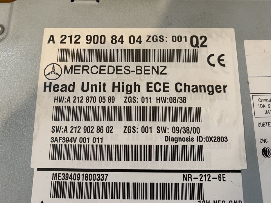 Navigatie High ECE, Unitate / Display Mercedes E W207 W212 : Navi mare
