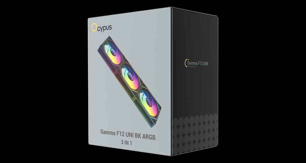 Ocypus Gamma F12 UNI ARGB REVERSE BLADE 3IN1 120mm Fan