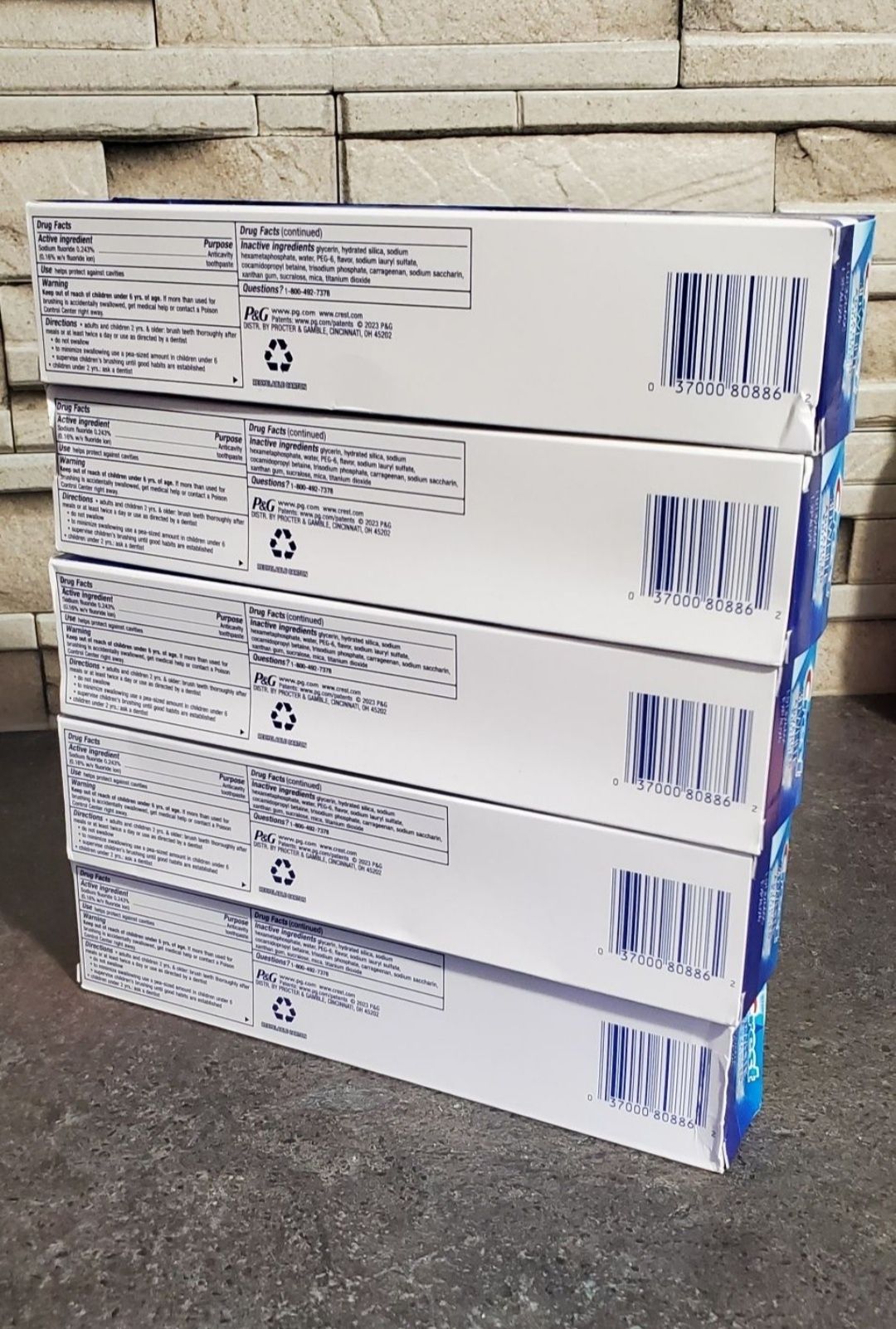 Pasta de dinti Crest 3D Advanced Whitening_5 buc