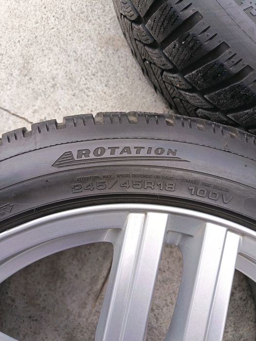 18ки джанти 5x112 със зимни гуми Dunlop