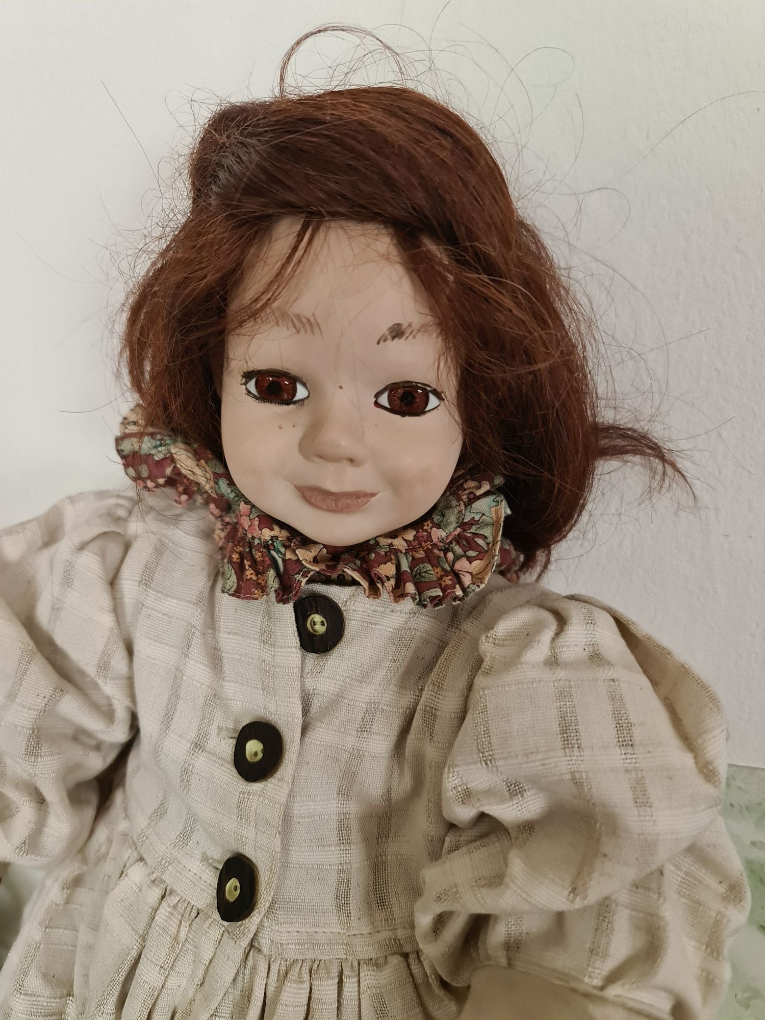Păpușă portelan,50 cm