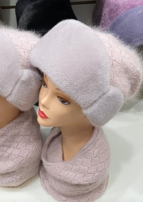 Продам шапку с косынкой