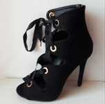 Pantofi negri "Atmosphere", cu toc, marimea 37