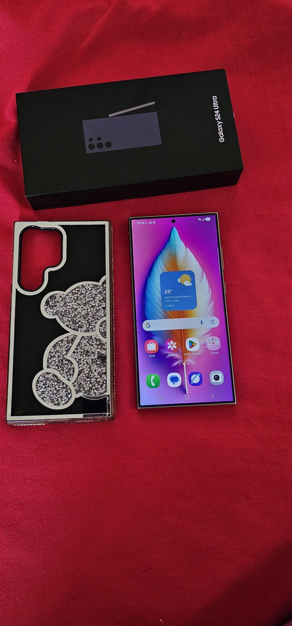 Samsung Galaxy S24 Ultra 12GB RAM 256GB Titanium Violet ПЪЛЕН КОМПЛЕКТ