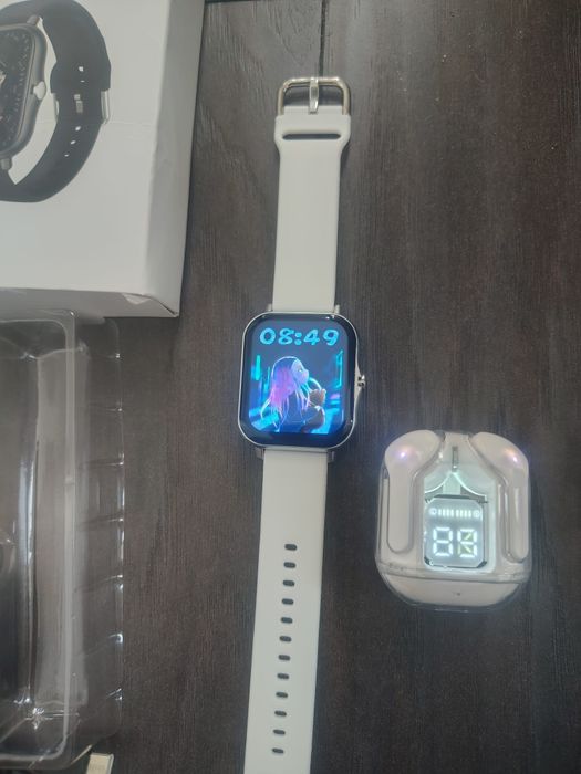 Ceas Smartwatch inteligent+setcasti