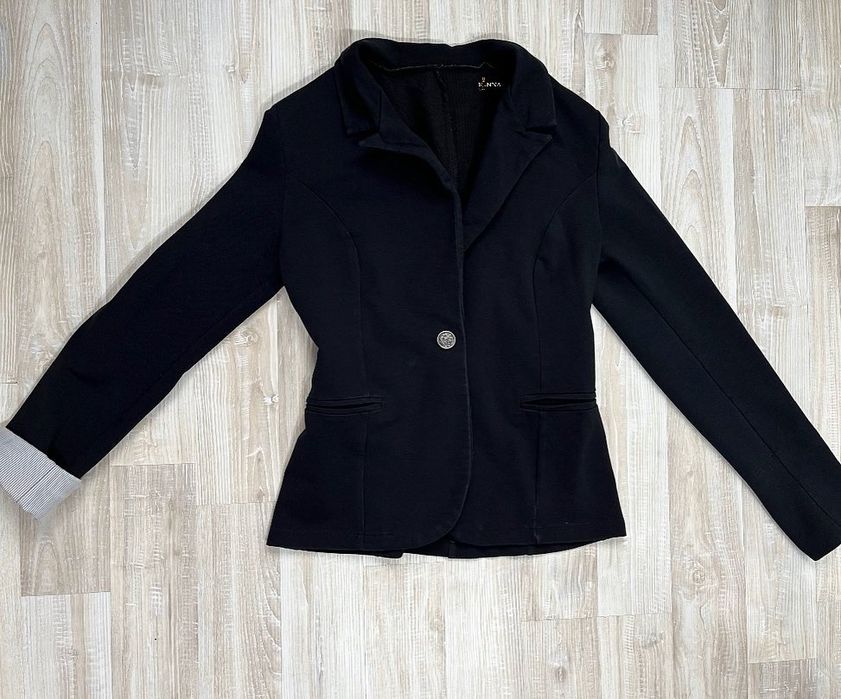 Sacou negru din bumbac femei