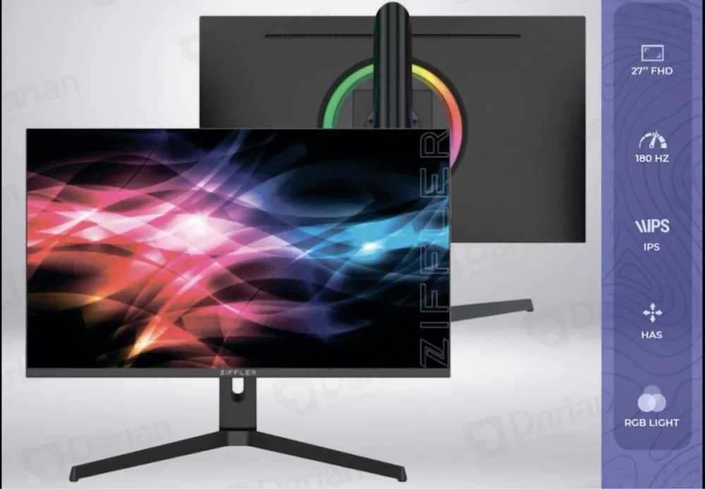 Мониторы ZIFFLER минимальные цены в рынке от 24"  до 34"  размеры.