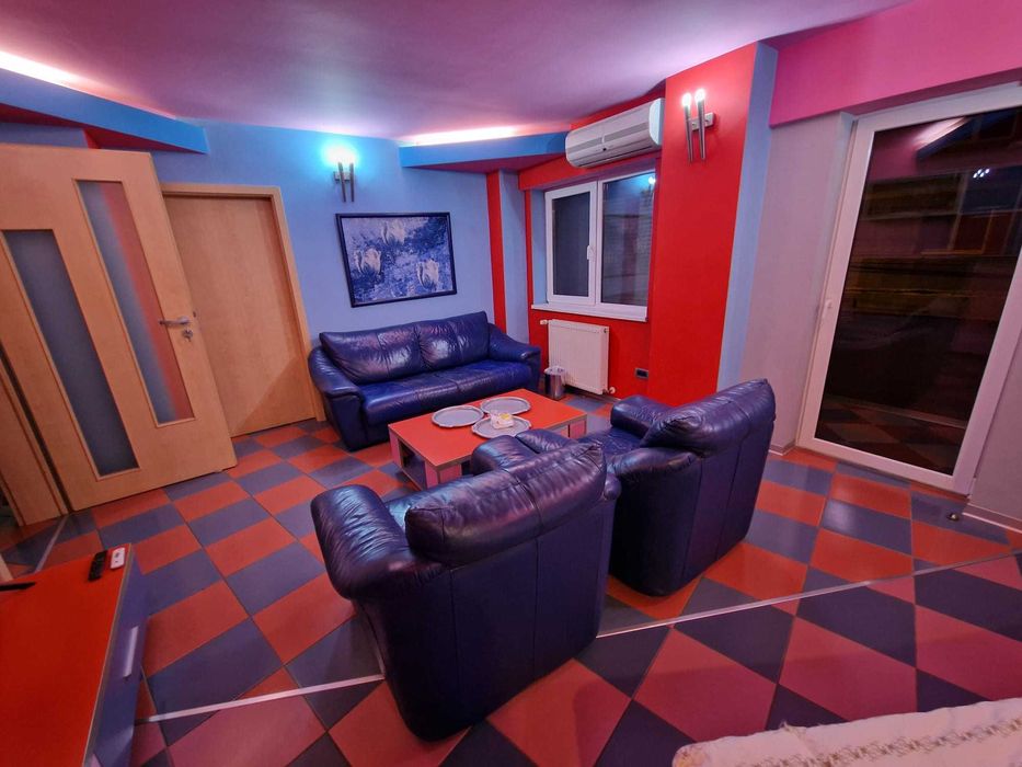 Vand set piele naturala canapea extensibila cu 2 x fotolii (mobexpert)