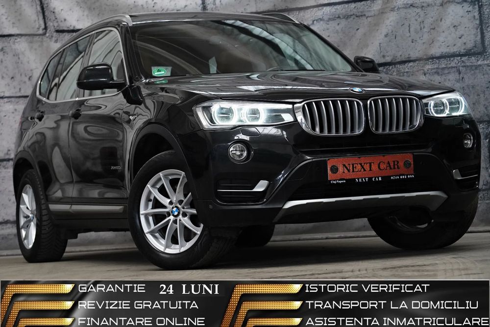 BMW X3 GARANTIE 24 LUNI*RATE*190Cp*4x4*Automat*Panorama*Navi*Head Up*Full Led