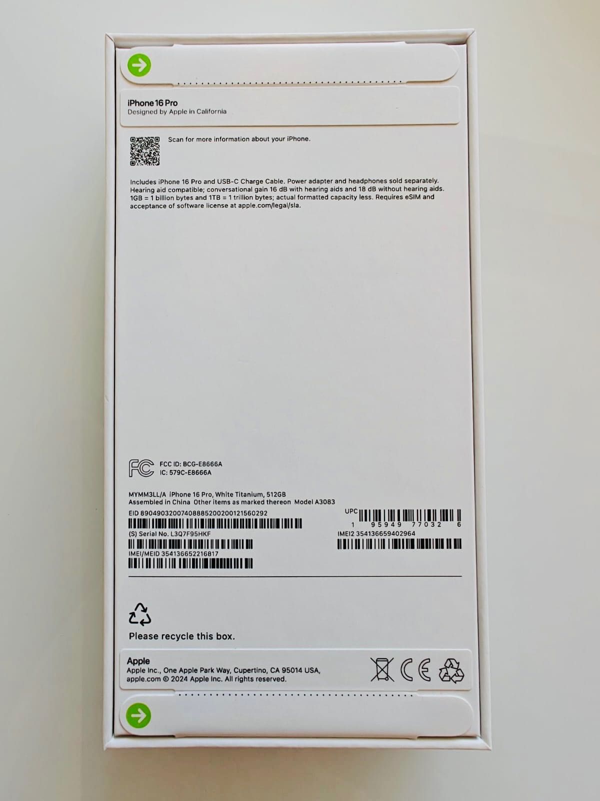 Нови Iphone 16 Pro (512GB): Desert Titanium & White Titanium