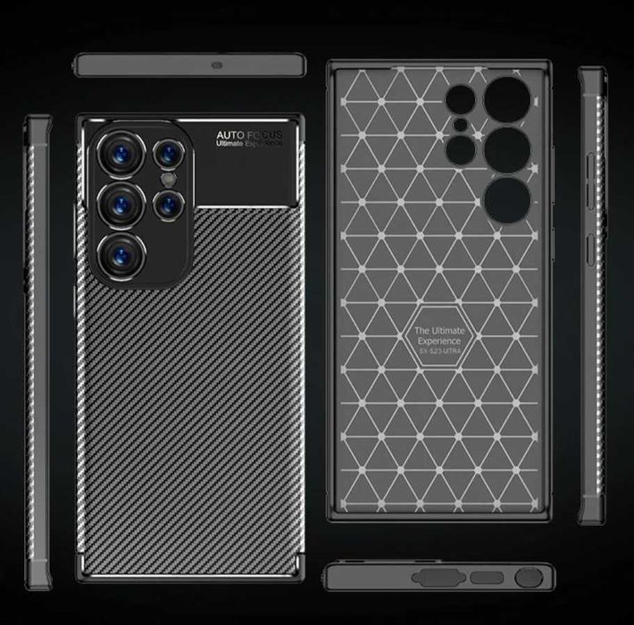 Husa Samsung S24 FE . S24 . S24 Plus . S24 Ultra - Model Carbon