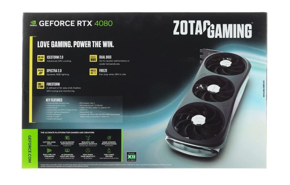 Видеокарта RTX 4080 Zotac
