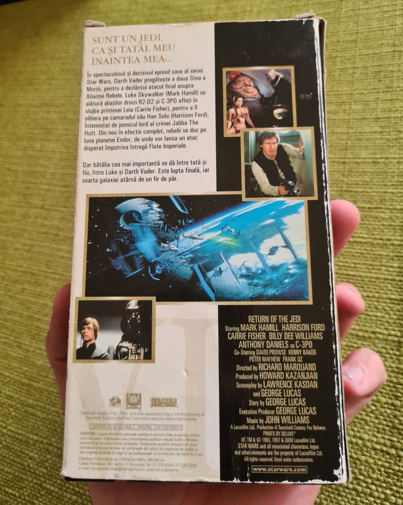 Star Wars Caseta Video Limba Romana Trilogia VHS Casete