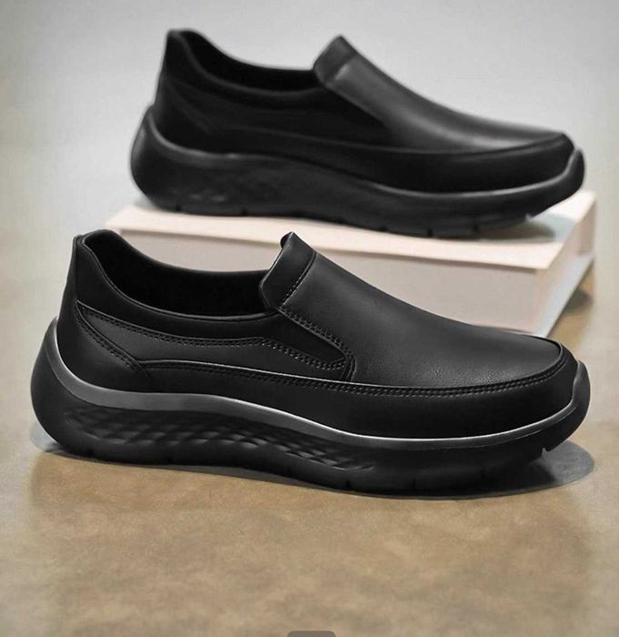 мужские новые кожаные туфли