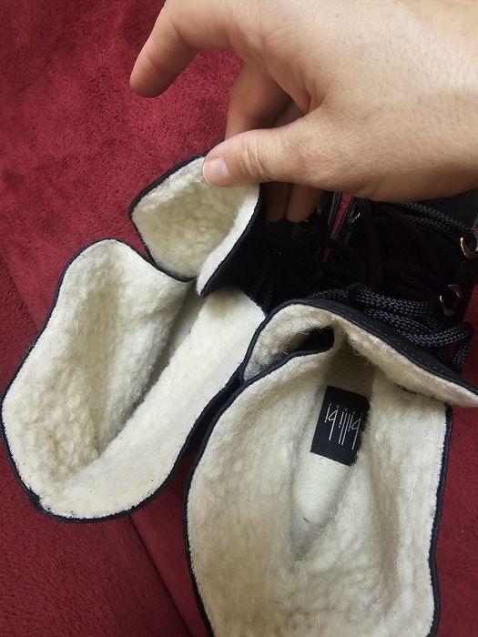 Ghete din piele imblanite