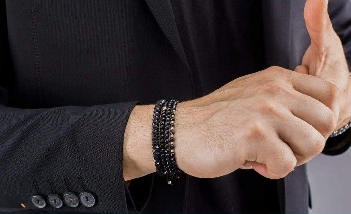 Bratari reglabile unisex aur 14k,insertii onix fatetat