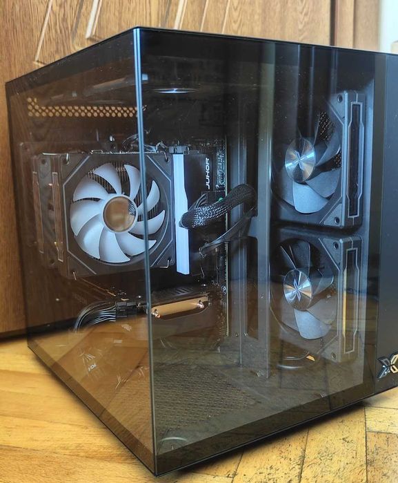 Мини Гейм PC Ryzen 5 7500f,AMD 9060xt 16gb,32gb ddr5, 1tb nvme,2tb hdd