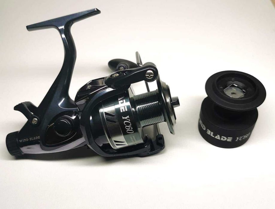 Mulineta Windblade YC60 9 rulmenti pentru crap cu BAITRUNNER 0,30-230