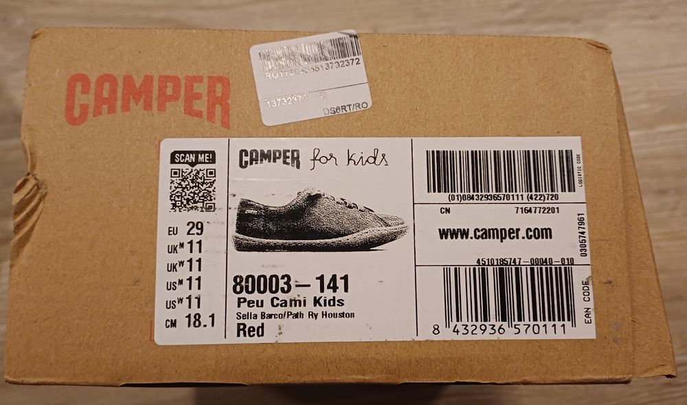 Pantofi adidas ghetute Camper piele talpa cauciuc noi nouti m.30