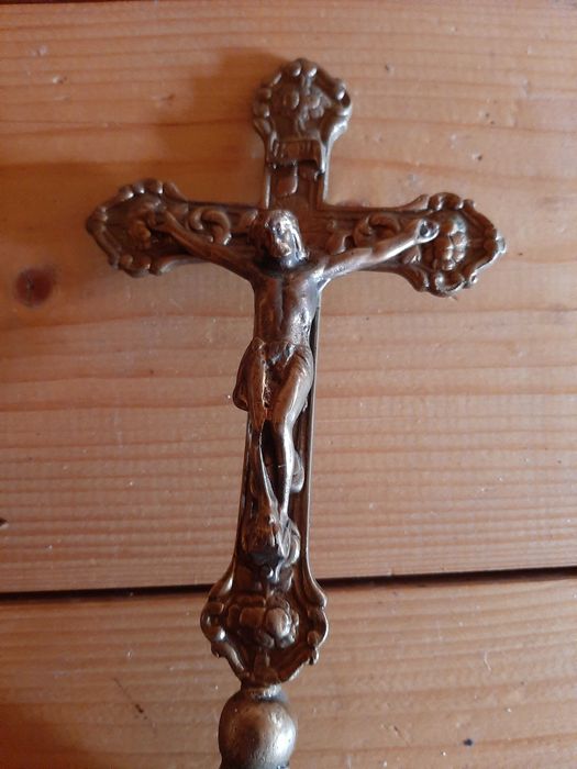 Crucifix metalic 25 cm