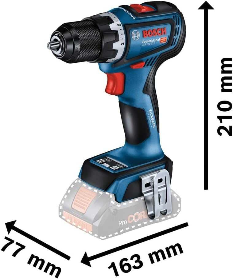 Masina de gaurit si insurubat Bosch Professional GSR 18V-90 C