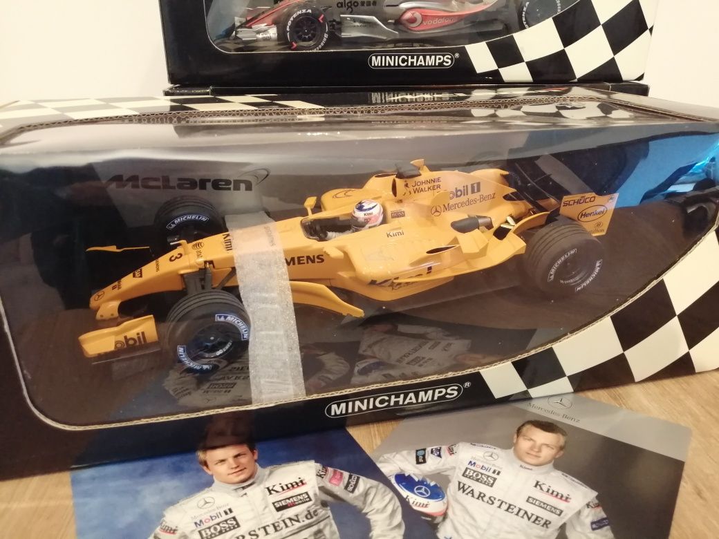 Mclaren Mercedes Kimi Raikkonen macheta formula 1 1.18 minichamps