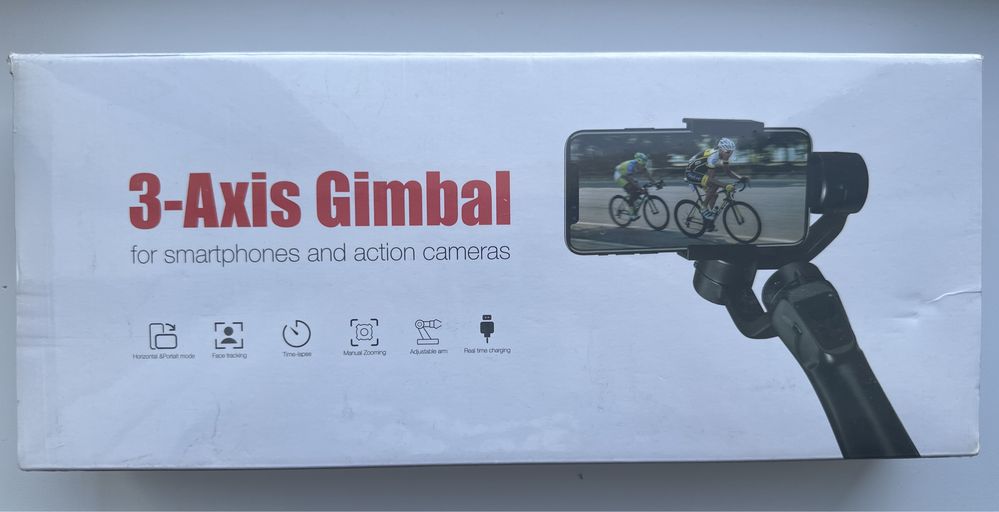 Стабилизатор (стедикам) для смартфонов и экшн-камер, 3-axis Gimbal