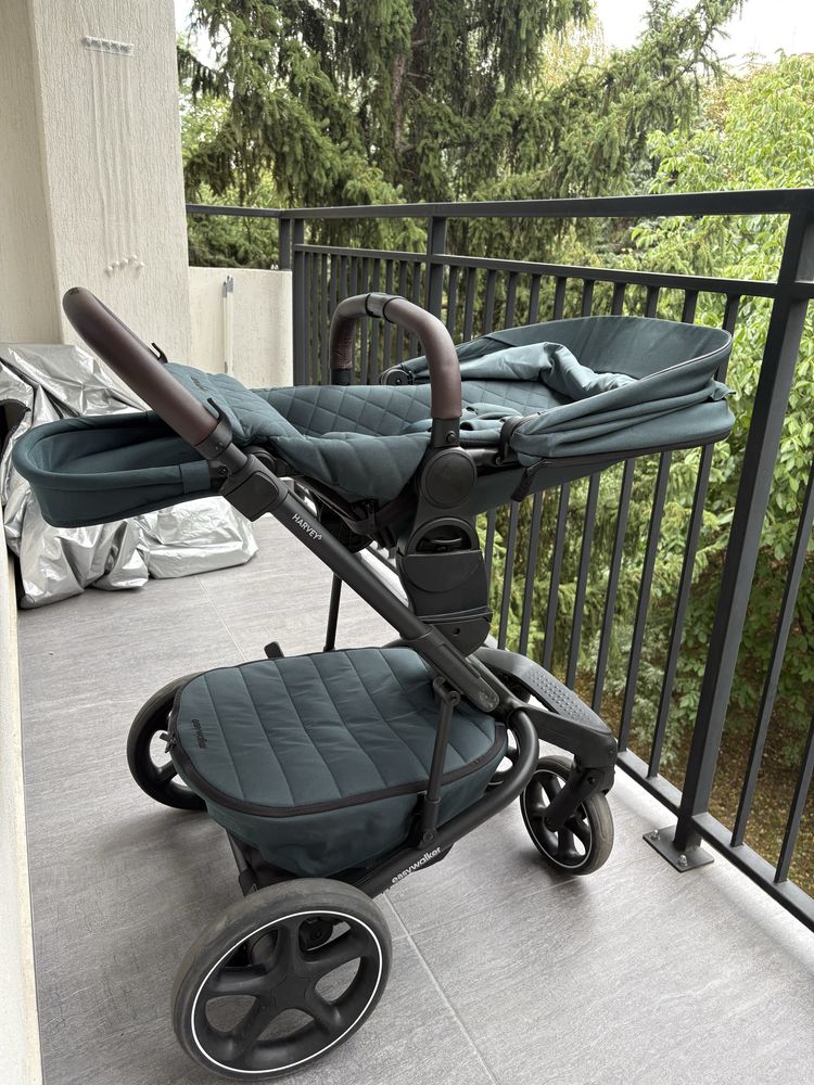 Easywalker Harvey5 Premium - Детска бебешка количка 2 в 1 Jade Green