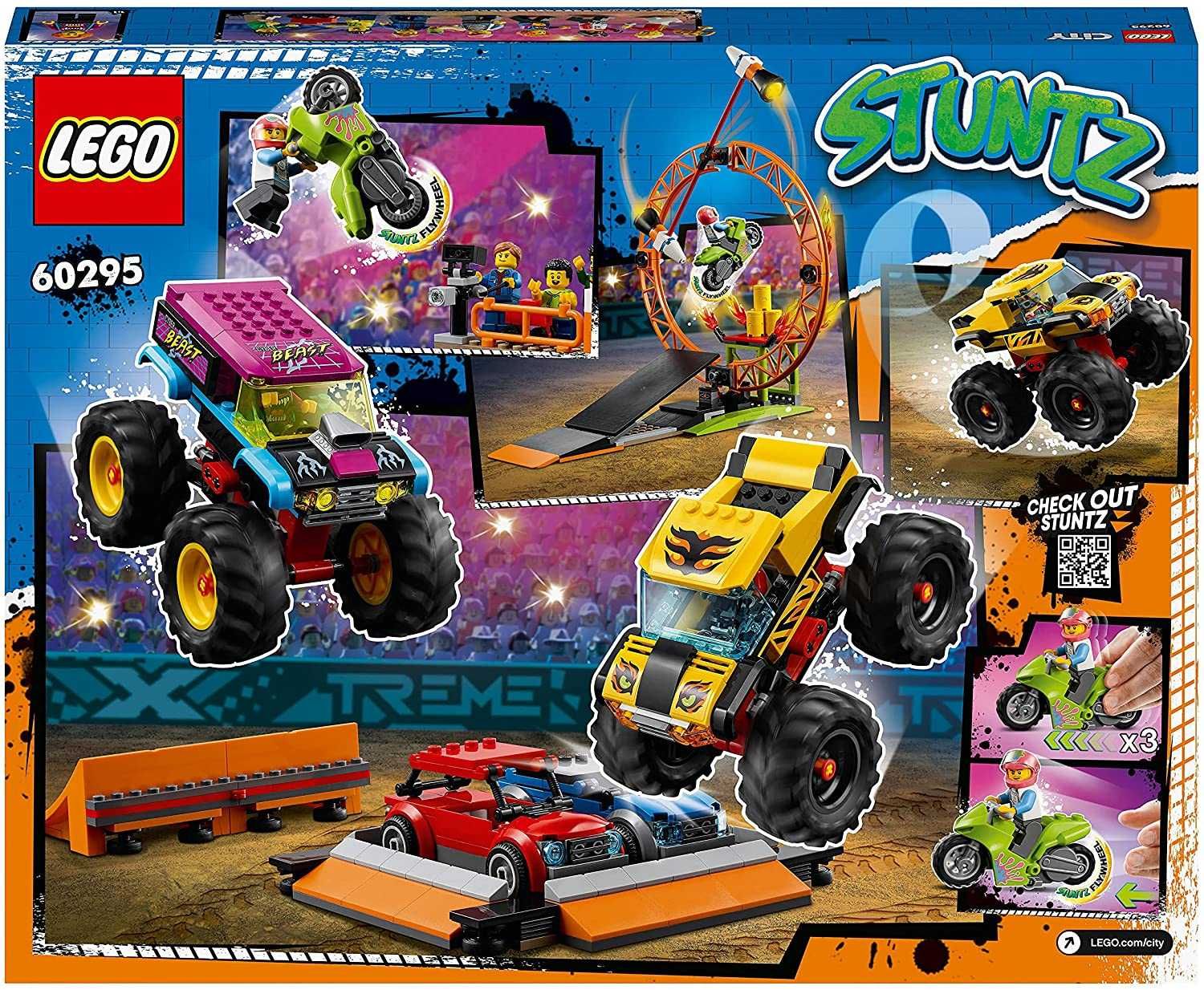 Ново Оригинално Лего LEGO CITY STUNTZ Арена за каскадьорско шоу 60295