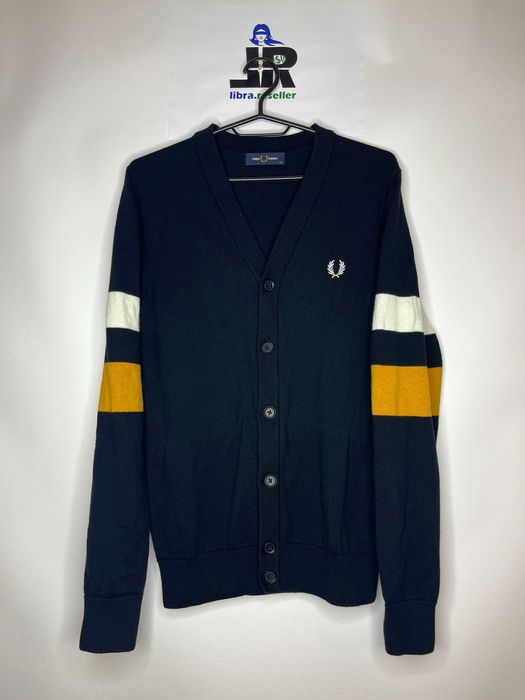 Fred Perry Cardigan Мъжка Вълнена Жилетка