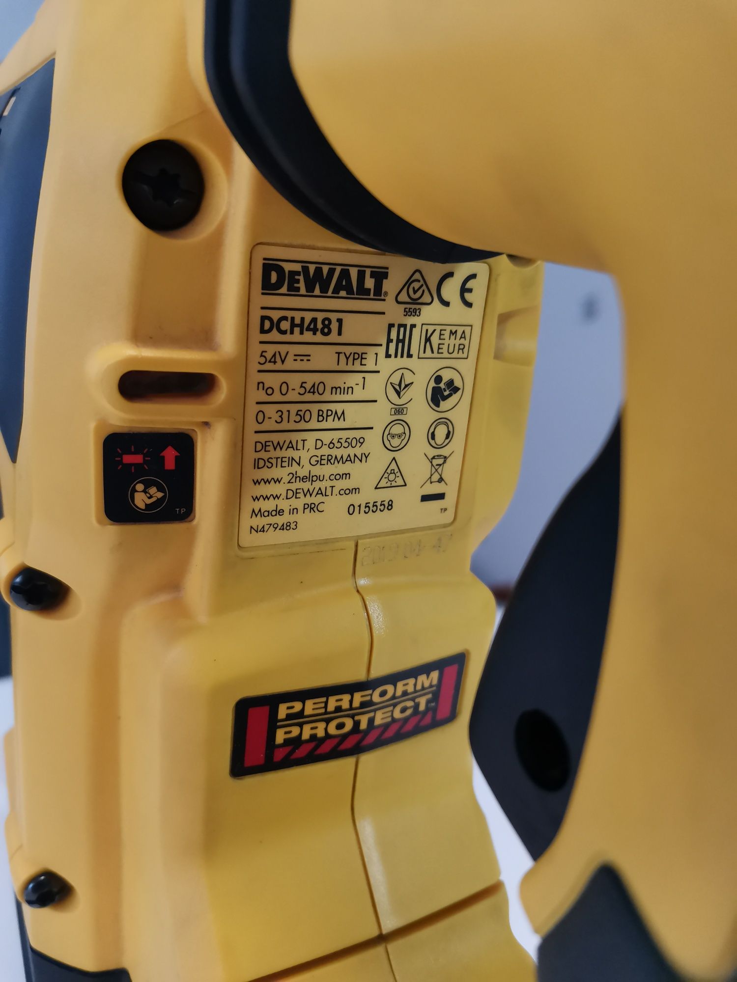 Vînd rotopercutor  Dewalt DCH 481 SDS-MAX