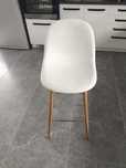 Scaun bar, culoare alb cu stejar!