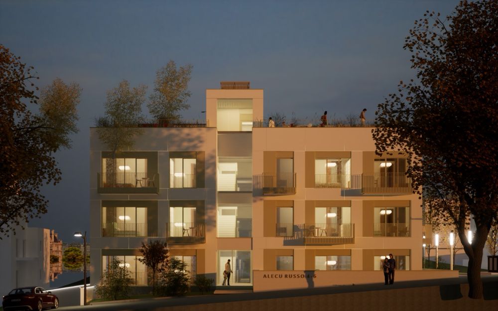 Vand teren cu AC 6 aparatmante de lux zorilor