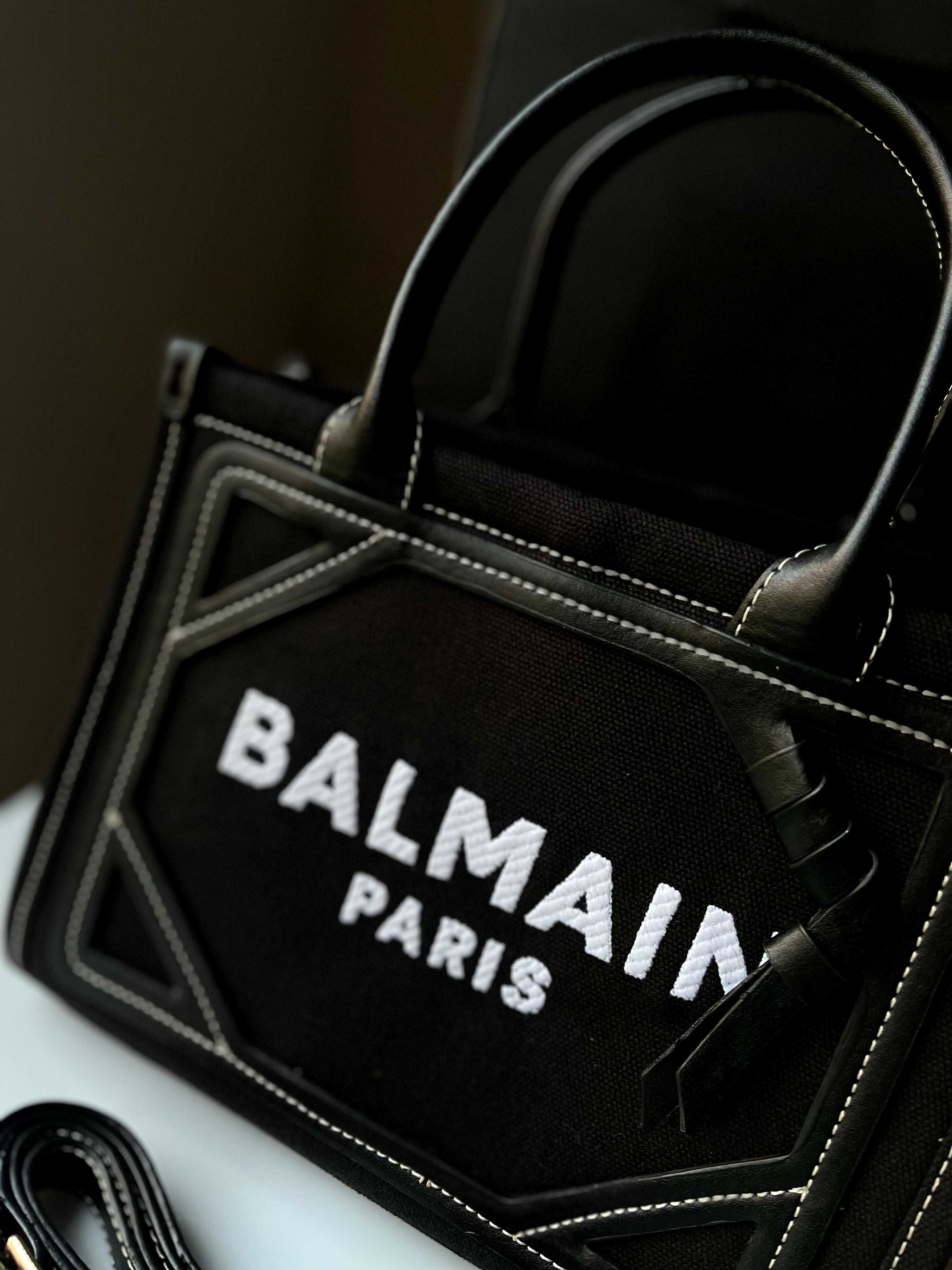 Poseta/Geanta Balmain Logo Embroidered B-Army Small Tote 19cm x 14cm