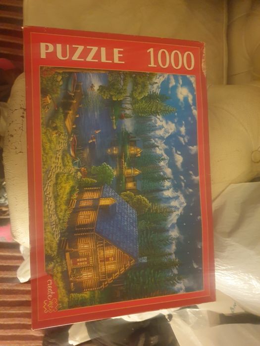 Пазл домик деревне  Puzzle