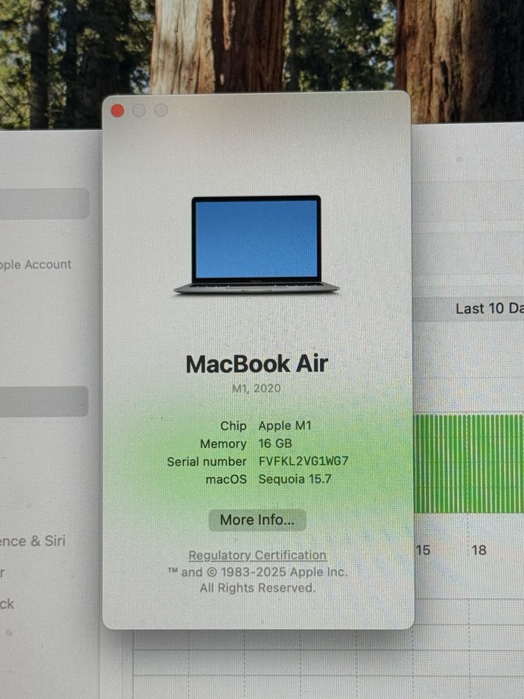 Macbook Air M1 - 16 GB - перфектен