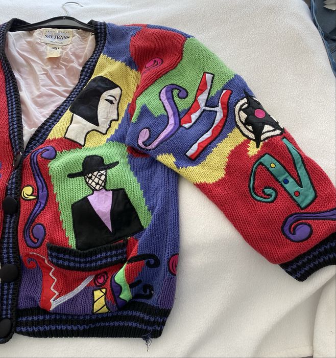 Произведение на изкуството! Pinup Плетено яке с подплата от Флорида.