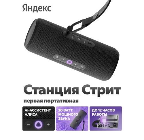 Портативна умная колонка Яндекс станция Стрит с Алисой 30 ват