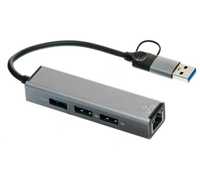 USB-хаб 3.0 2in1 HC-78 (USB-C/USB+PRINTER)