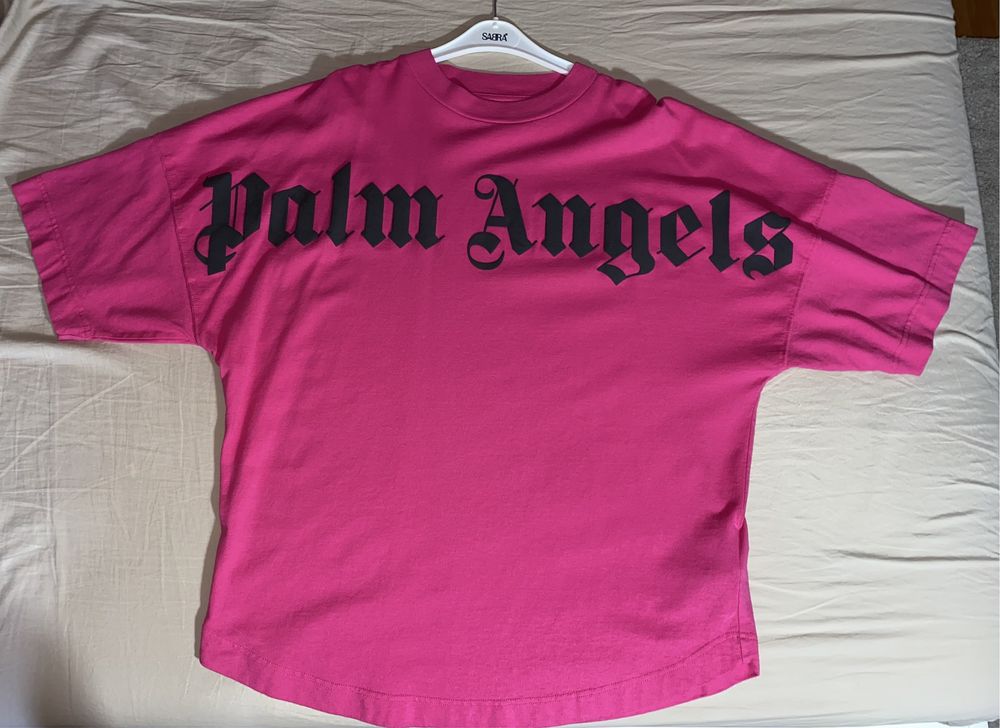Tricou Palm Angels roz fuchsia original