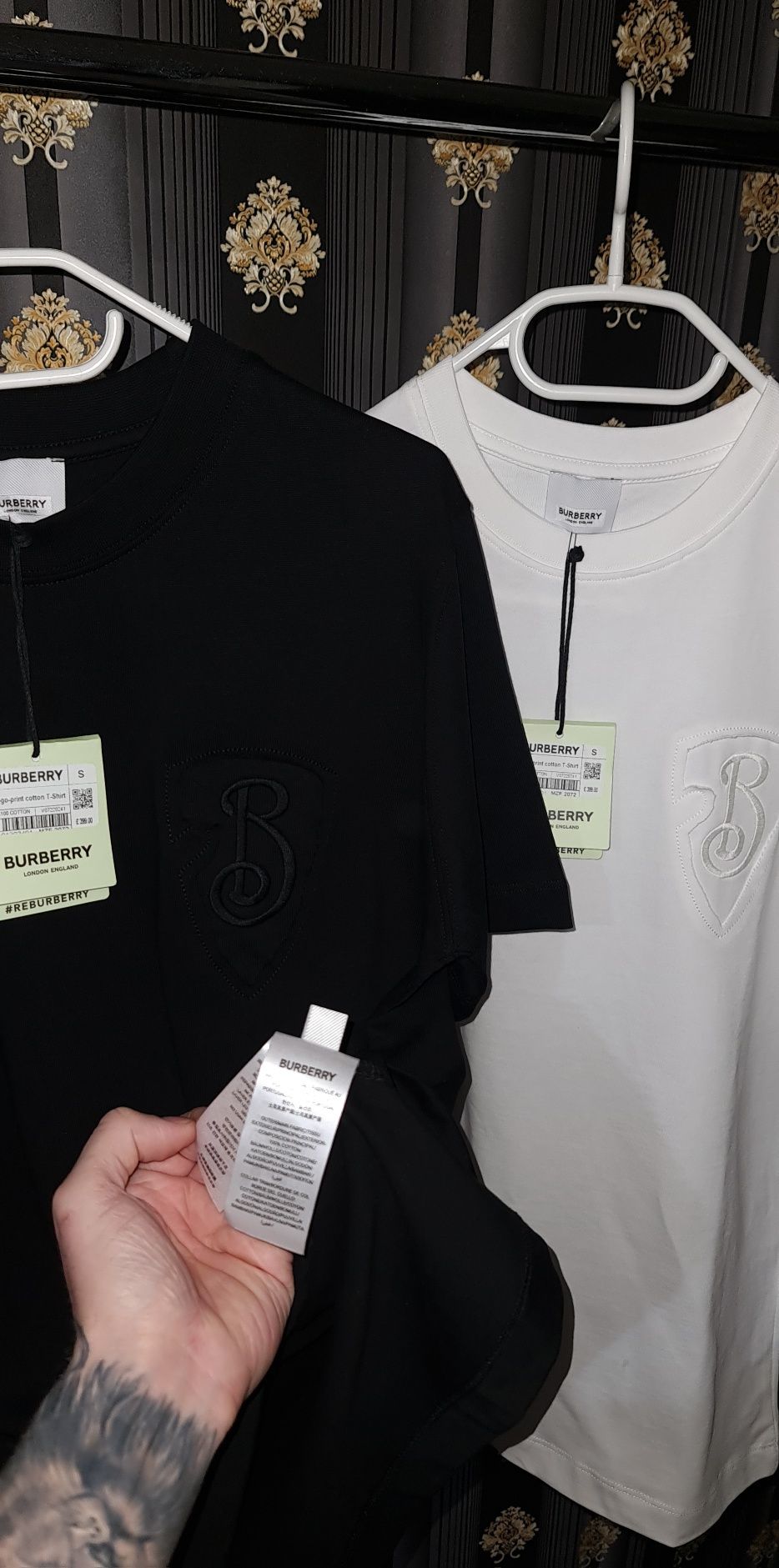 Tricou Givenchy alb   / Burberry   Premium