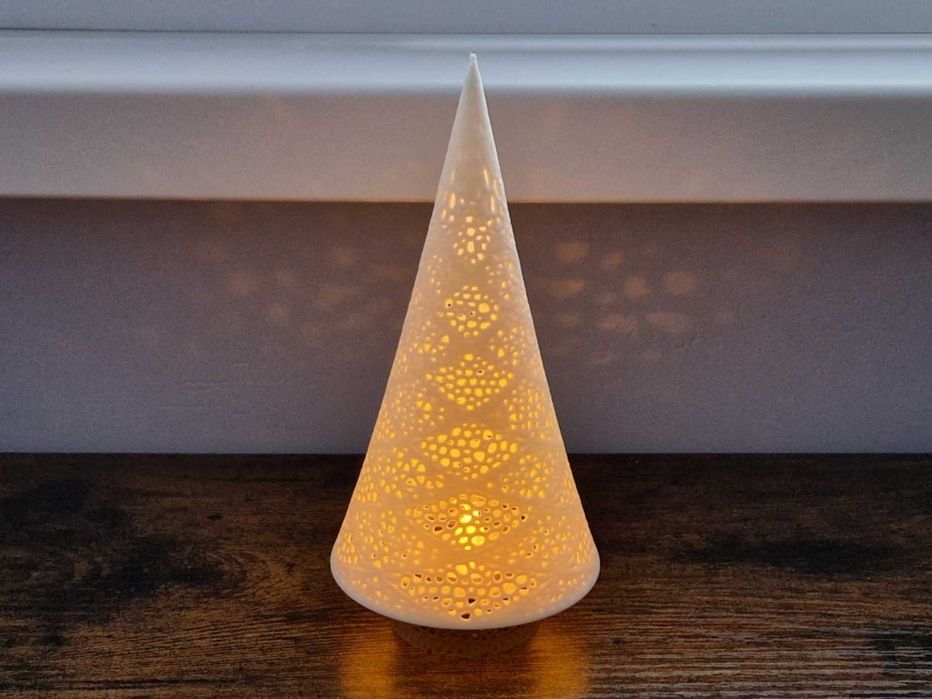 Светещи елхички, Коледна декорация, 3D принтирани с LED лампичка